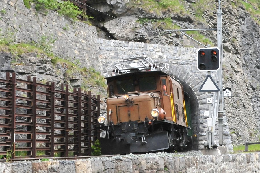 2019.06.11 RhB Ge 6-6 I 414 Albulabahn Krokodil Bahnfest Bergün (47)